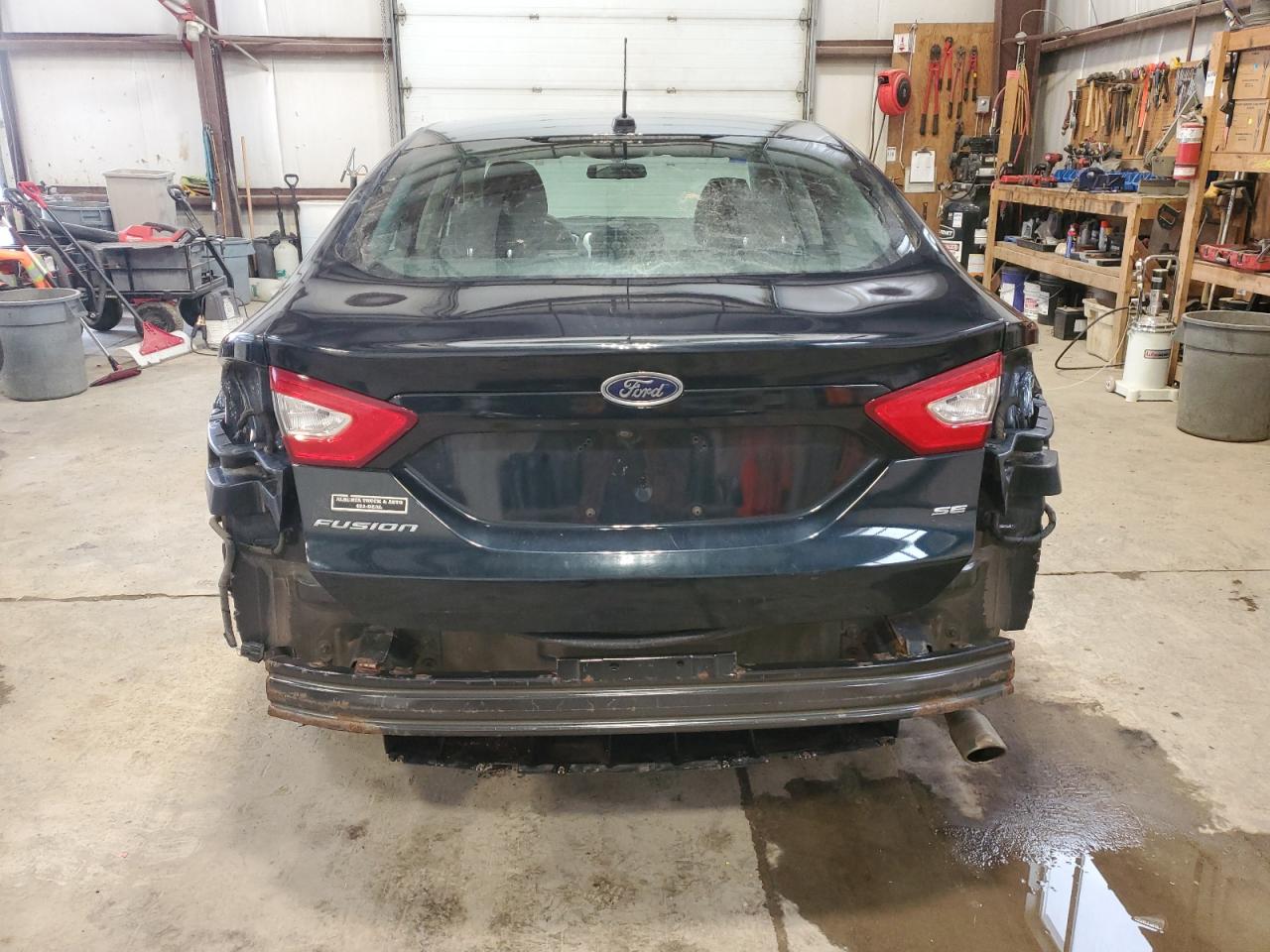 2014 Ford Fusion VIN 3FA6P0H76ER294962 Copart auction photo, rear end / side damage thumbnail 6
