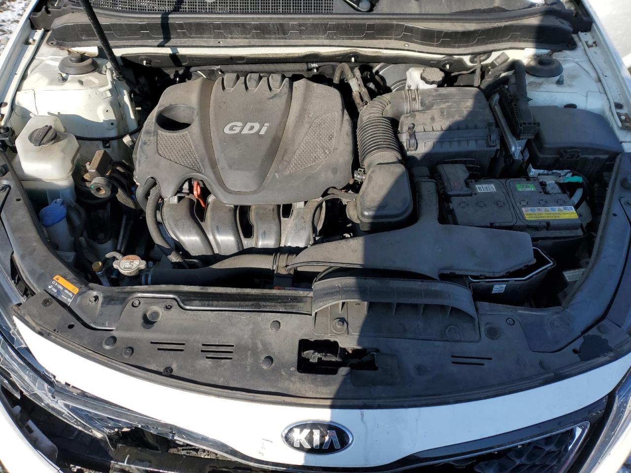 2015 KIA Optima VIN KNAGM4A76F5663779 Copart auction photo, front end damage thumbnail 11