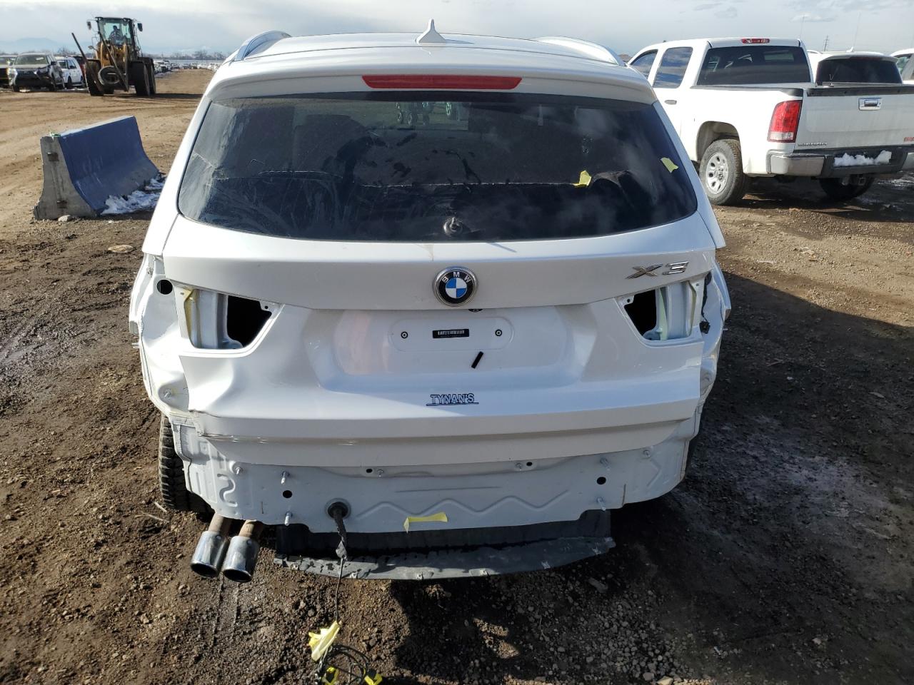 2016 BMW X3 VIN 5UXWX9C51G0D77739 Copart auction photo, front end / rear end damage thumbnail 6