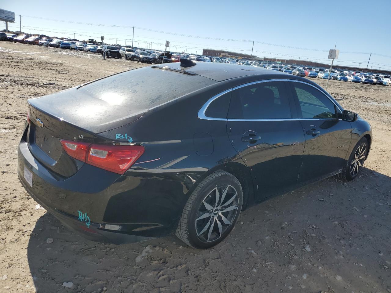 2016 Chevrolet Malibu VIN 1G1ZE5ST9GF208942 Copart auction photo, side / rear end damage thumbnail 3