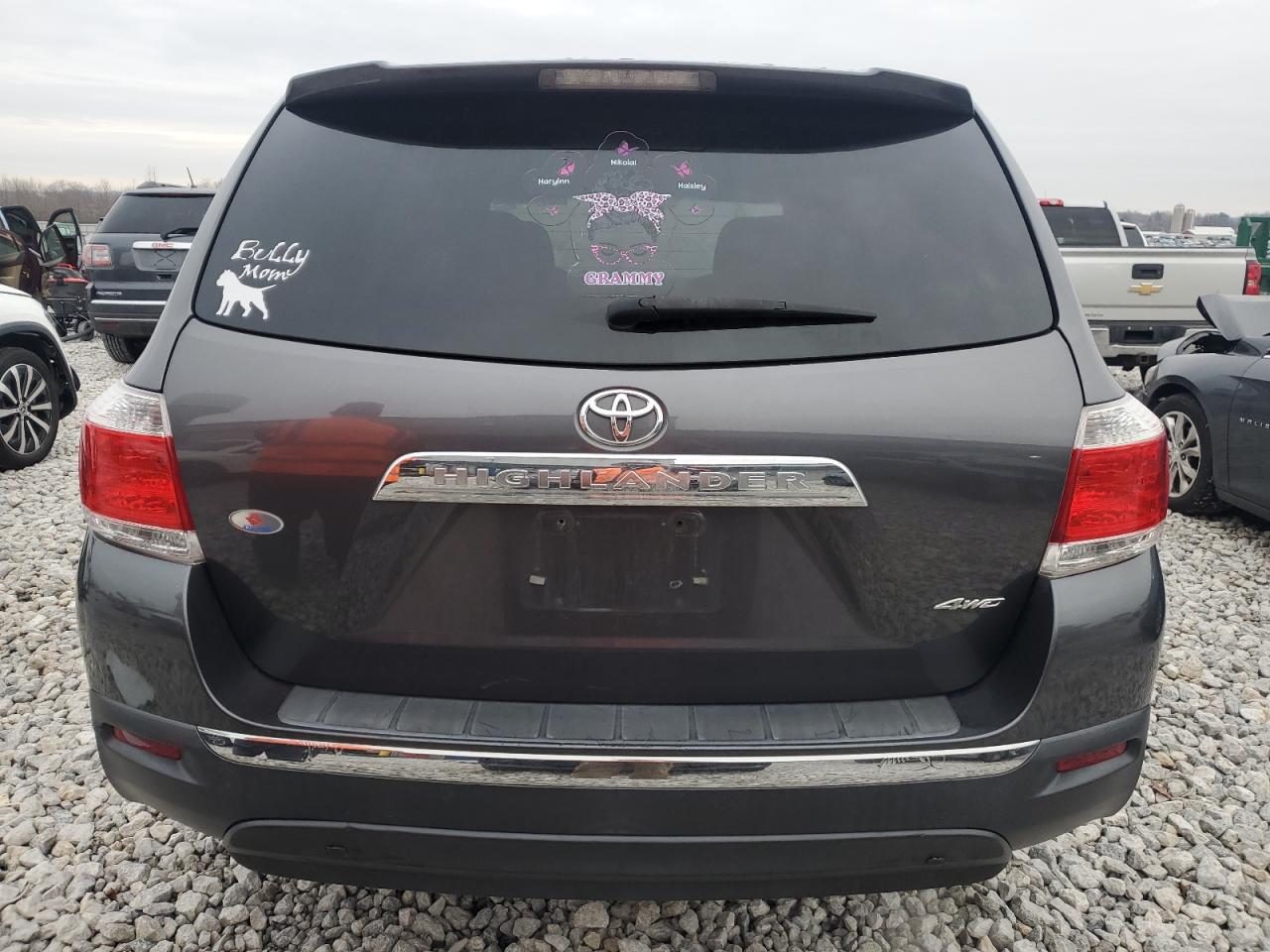 2012 Toyota Highlander VIN 5TDBK3EH4CS148253 Copart auction photo, front end damage thumbnail 6