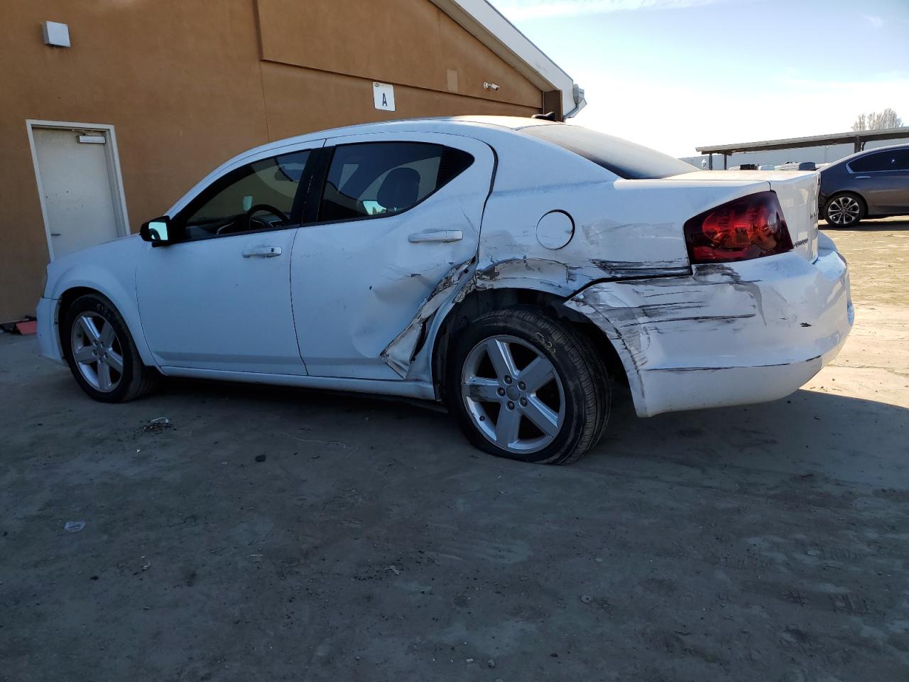 2013 Dodge Avenger VIN 1C3CDZAB4DN563698 Copart auction photo, rear end / side damage thumbnail 2
