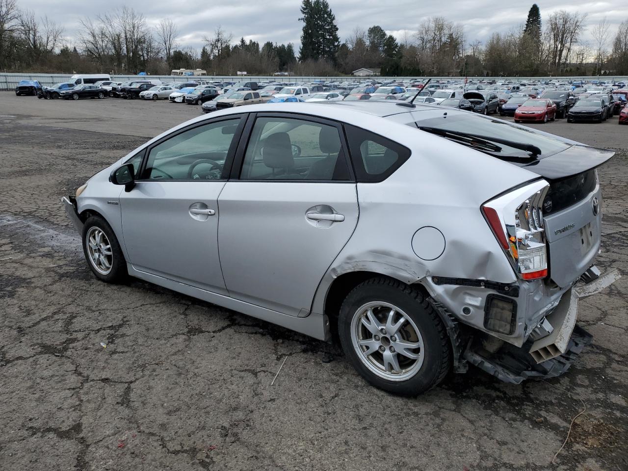 2010 Toyota Prius VIN JTDKN3DU5A5176409 Copart auction photo, front end / rear end damage thumbnail 2