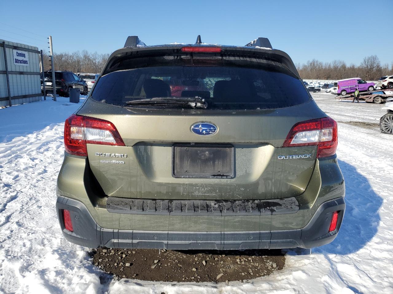 2019 Subaru Outback VIN 4S4BSANC4K3307101 Copart auction photo, front end / side damage thumbnail 6
