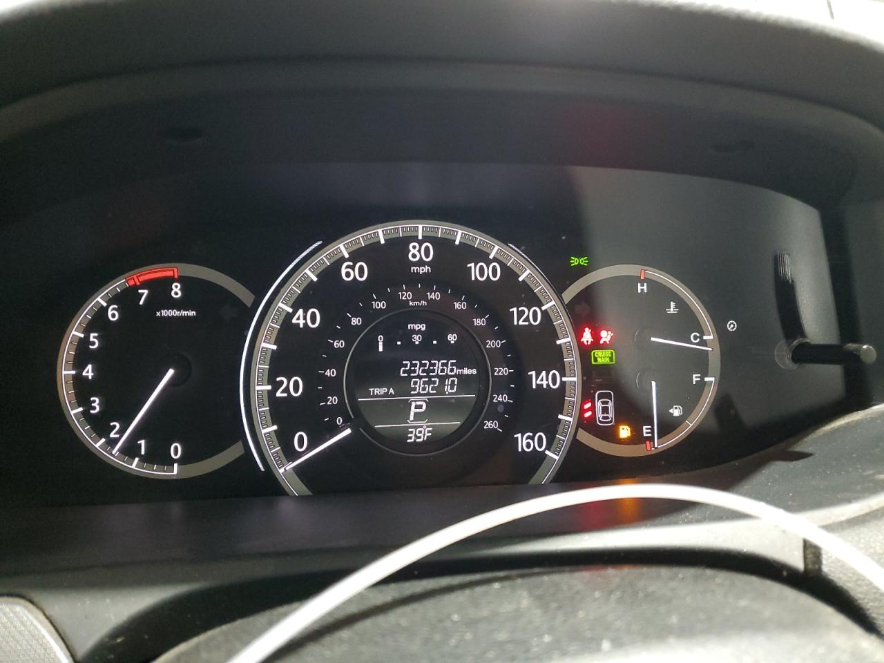 2013 Honda Accord VIN 1HGCR2F31DA018301 Copart auction photo, rear end / front end damage thumbnail 9