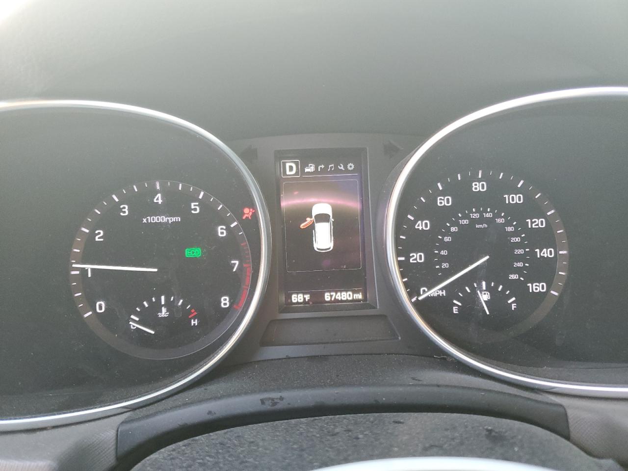 2017 Hyundai Santa Fe VIN 5XYZW4LA8HG485348 Copart auction photo, front end damage thumbnail 9