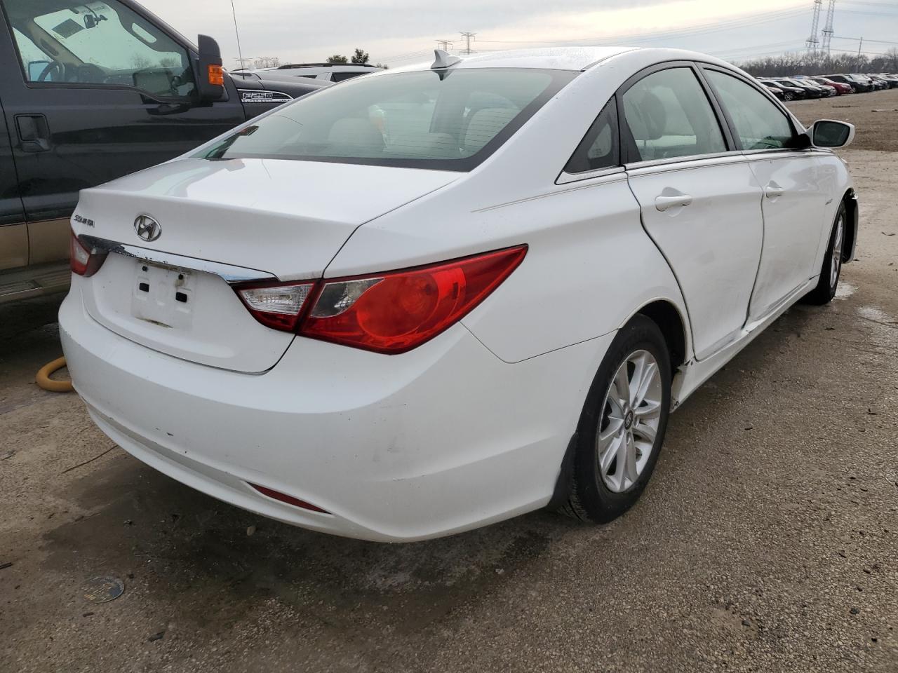 2013 Hyundai Sonata VIN 5NPEB4AC1DH602124 Copart auction photo, front end damage thumbnail 3