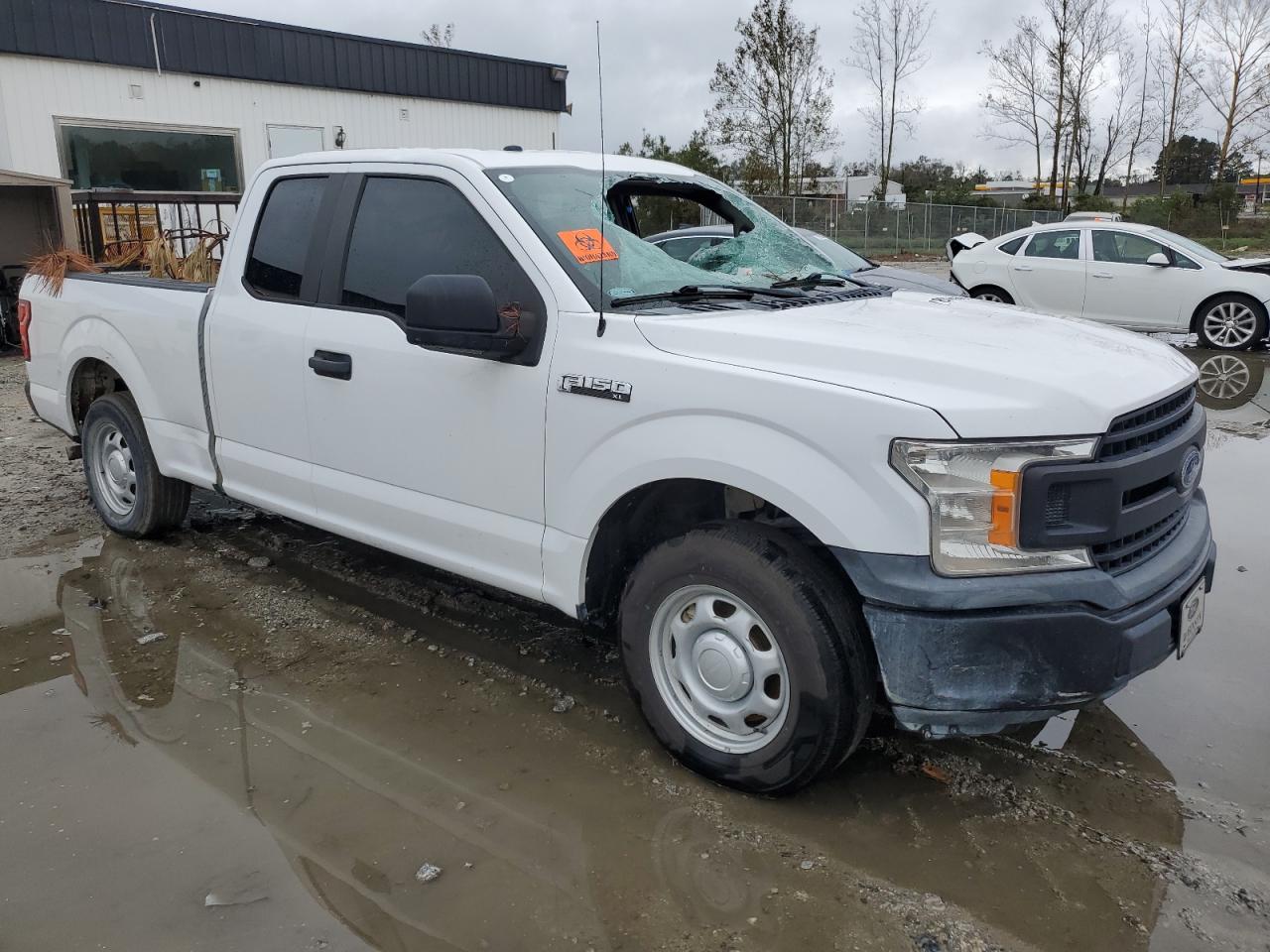 2018 Ford F-150 VIN 1FTEX1CP8JKE43129 Copart auction photo, top/roof damage thumbnail 4