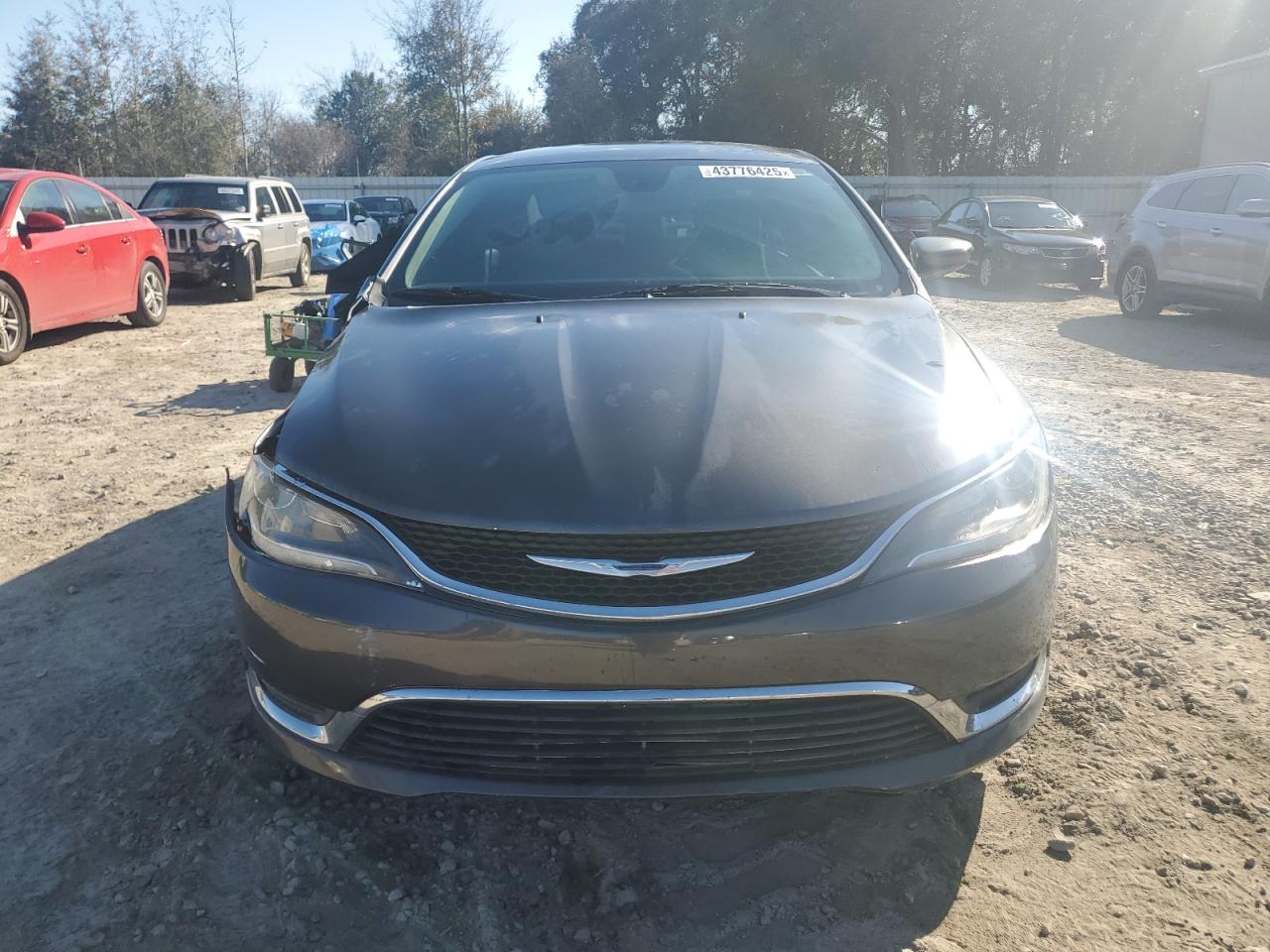 2015 Chrysler 200 VIN 1C3CCCABXFN754075 Copart auction photo, front end / side damage thumbnail 5