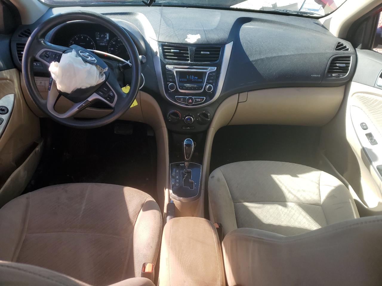 2015 Hyundai Accent VIN KMHCU4AE5FU825418 Copart auction photo, all over damage thumbnail 8