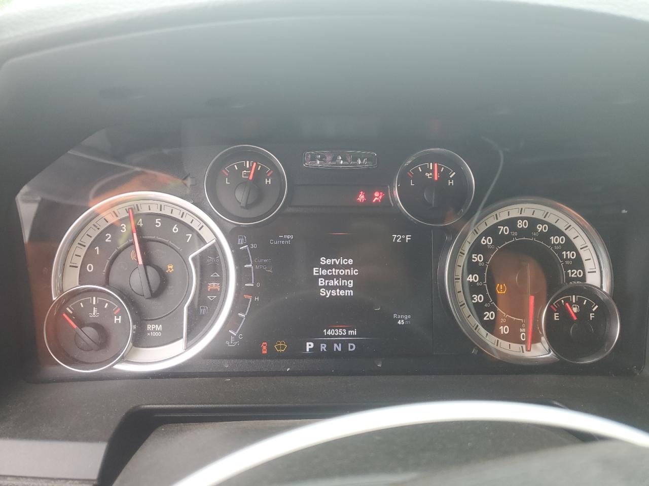 2017 RAM 1500 VIN 1C6RR7NT7HS808376 Copart auction photo, water/flood / rear end damage thumbnail 9