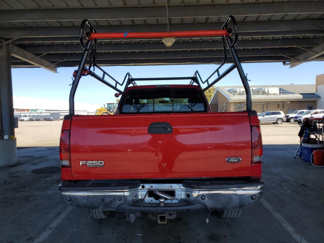 2003 Ford F250 VIN 1FTNW21F23EA96188 Copart auction photo, vandalism damage thumbnail 6