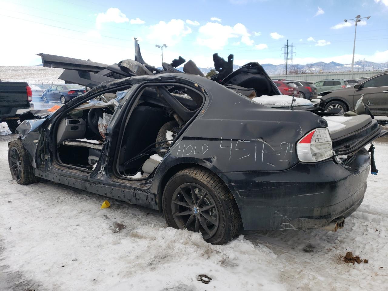 2010 BMW 3er VIN WBAPK7C52AA458527 Copart auction photo, front end / rollover damage thumbnail 2