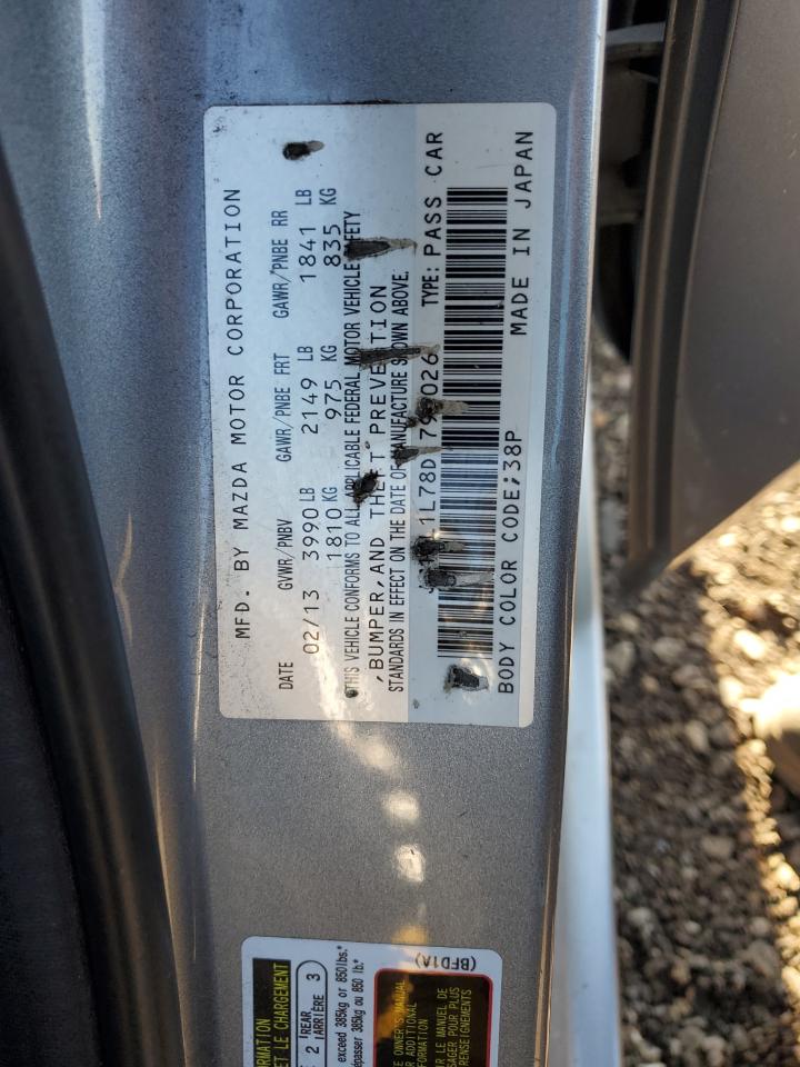2013 Mazda 3 VIN JM1BL1L78D1796026 Copart auction photo, front end damage thumbnail 12