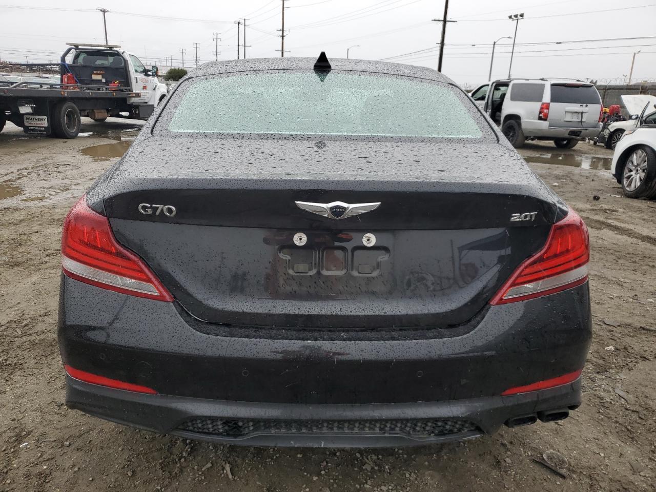 2019 Genesis G70 VIN KMTG34LA5KU026270 Copart auction photo, front end / side damage thumbnail 6