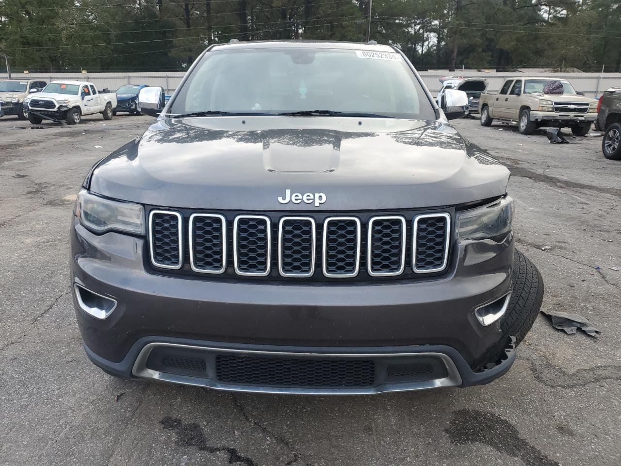 2017 Jeep Grand Cherokee VIN 1C4RJEBG9HC779064 Copart auction photo, front end / undercarriage damage thumbnail 5