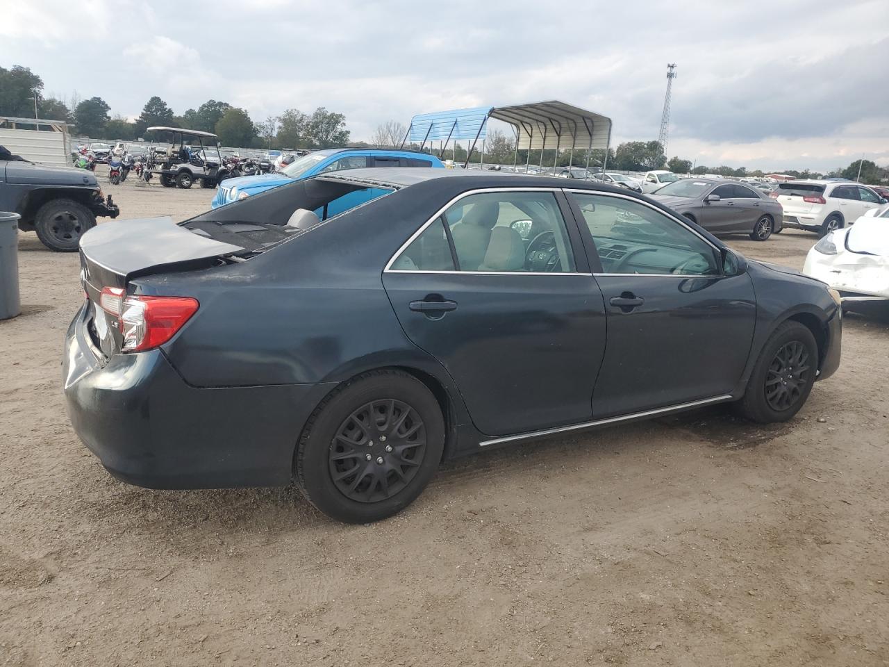 2014 Toyota Camry VIN 4T1BF1FK7EU369097 Copart auction photo, rear end / top/roof damage thumbnail 3