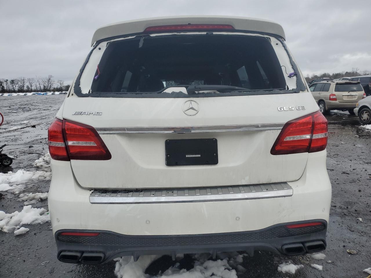 2018 Mercedes-Benz GLS-klasse VIN 4JGDF7FE5JB162722 Copart auction photo, rear end / top/roof damage thumbnail 6
