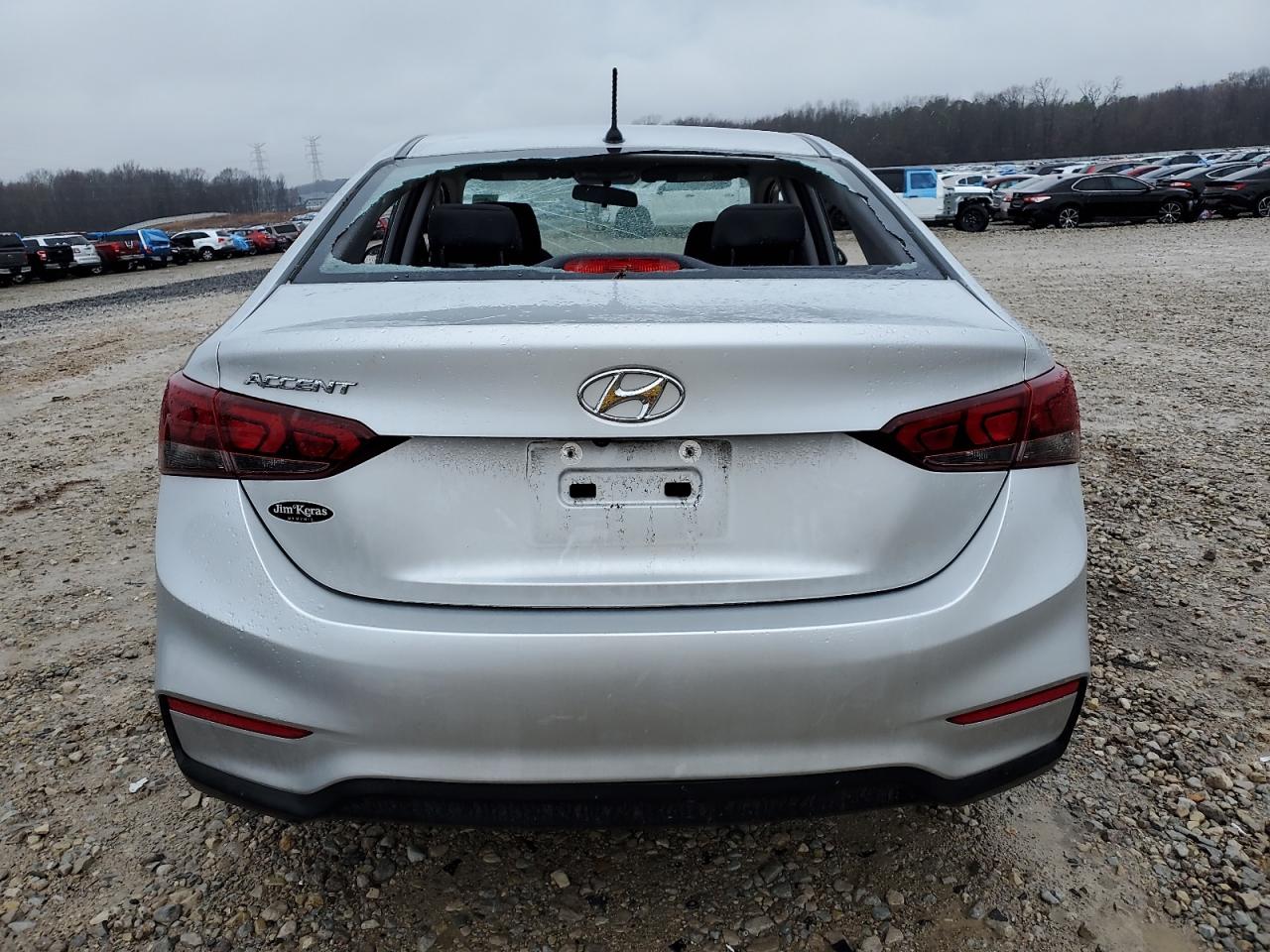 2019 Hyundai Accent VIN 3KPC24A30KE044839 Copart auction photo, all over damage thumbnail 6