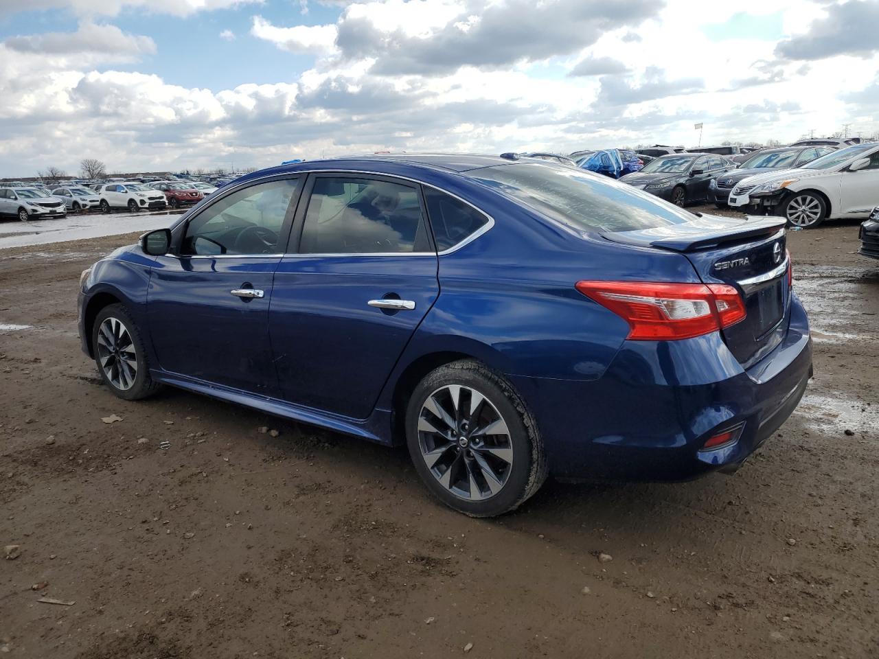 2017 Nissan Sentra VIN 3N1AB7AP4HY344857 Copart auction photo, side / rear end damage thumbnail 2