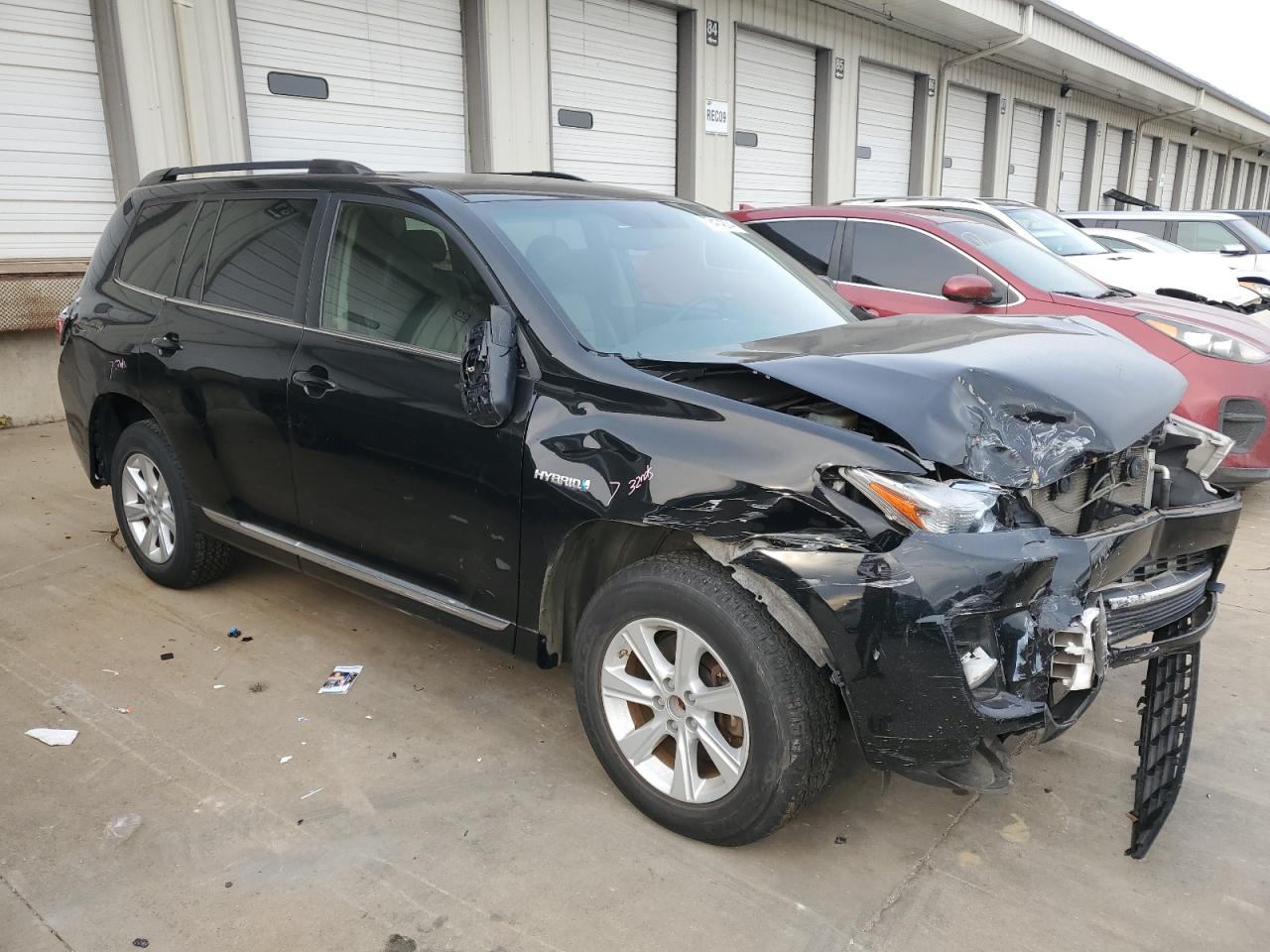 2012 Toyota Highlander VIN JTEBC3EH7C2010366 Copart auction photo, front end damage thumbnail 4