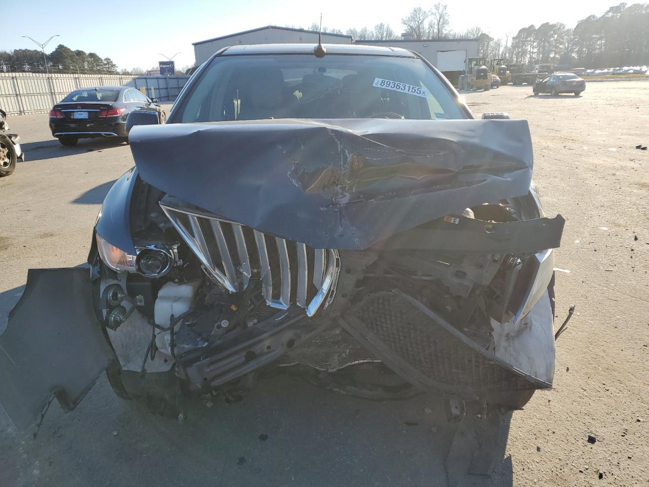 2013 Lincoln MKX VIN 2LMDJ6JK0DBL27813 Copart auction photo, front end / side damage thumbnail 5