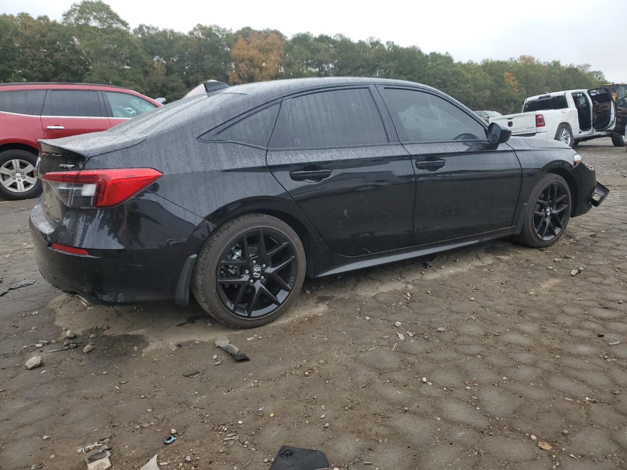 2024 Honda Civic VIN 2HGFE2F59RH578618 Copart auction photo, front end / side damage thumbnail 3