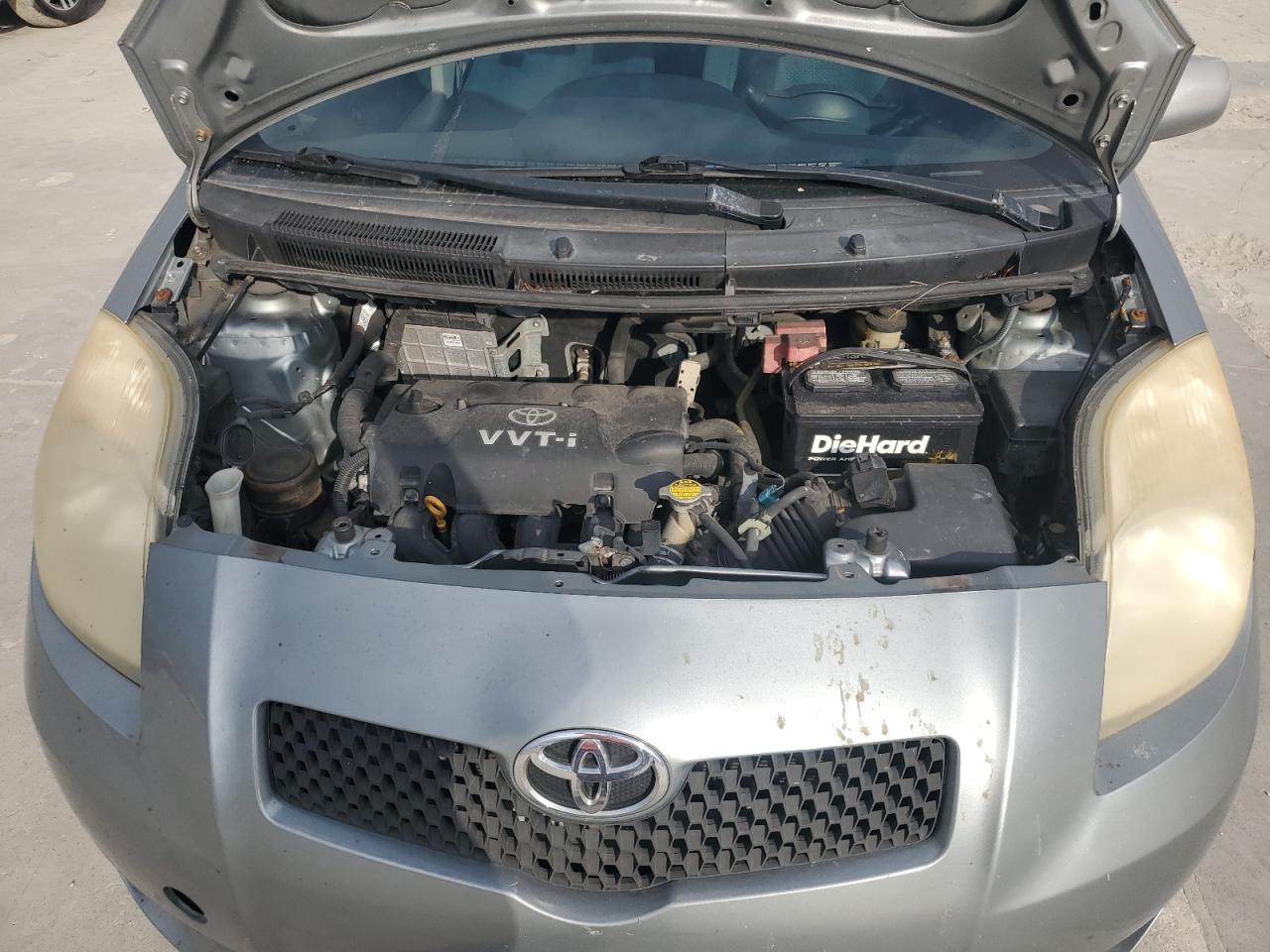 2008 Toyota Yaris VIN JTDJT923985197675 Copart auction photo, all over damage thumbnail 11