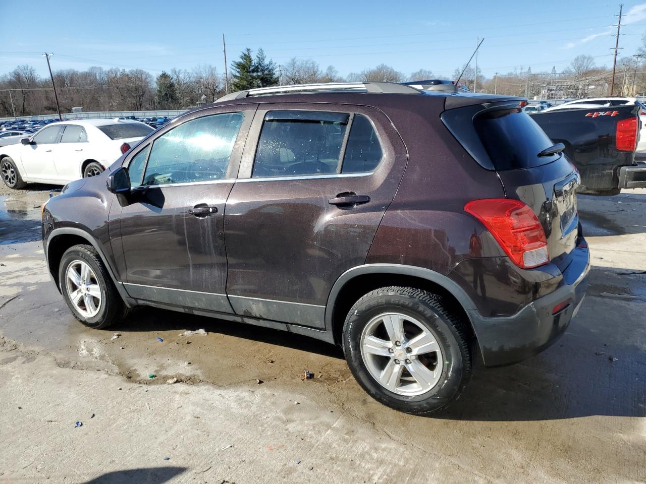 2015 Chevrolet Trax VIN KL7CJRSB1FB185778 Copart auction photo, front end / side damage thumbnail 2
