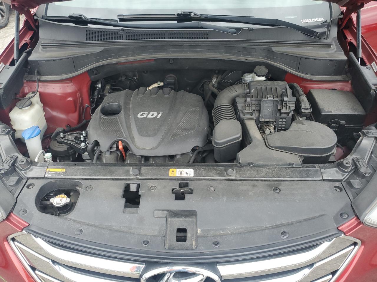 2014 Hyundai Santa Fe VIN 5XYZU3LB1EG166085 Copart auction photo, side / vandalism damage thumbnail 12