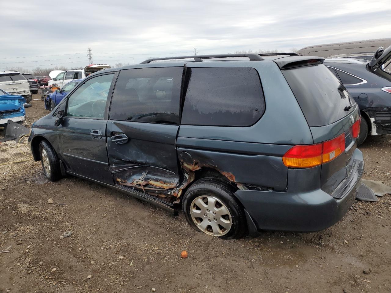 2003 Honda Odyssey VIN 5FNRL18613B090522 Copart auction photo, side / rear end damage thumbnail 2