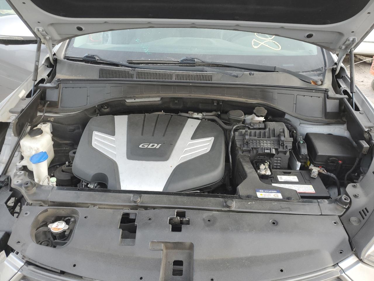 2017 Hyundai Santa Fe VIN KM8SR4HF5HU201181 Copart auction photo, front end / rear end damage thumbnail 12