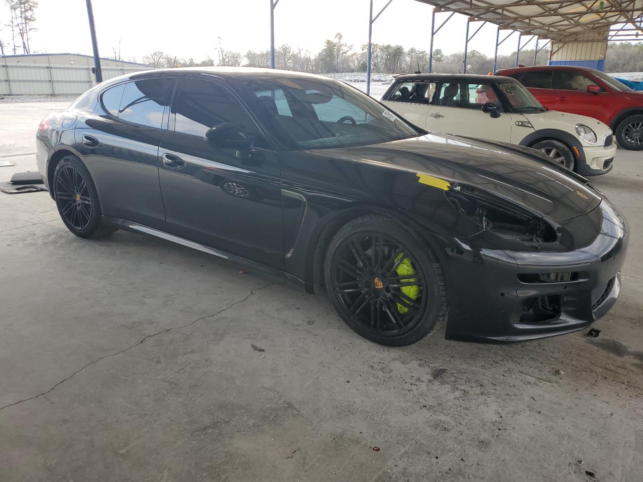 2015 Porsche Panamera VIN WP0AA2A73FL007380 Copart auction photo, front end / side damage thumbnail 4