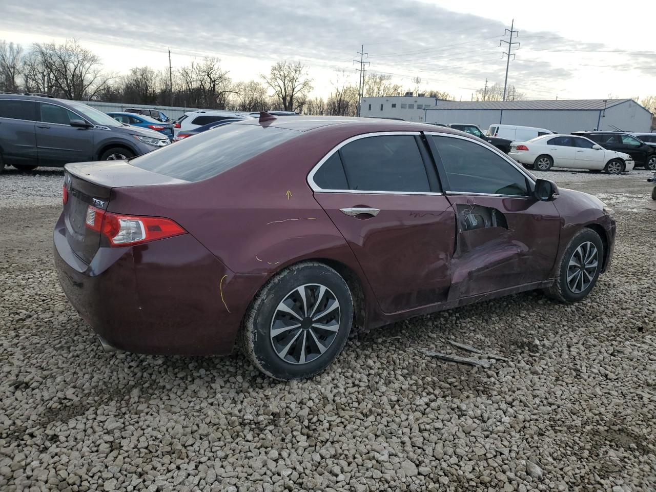 2010 Acura TSX VIN JH4CU2F65AC038556 Copart auction photo, side / minor dent/scratches damage thumbnail 3