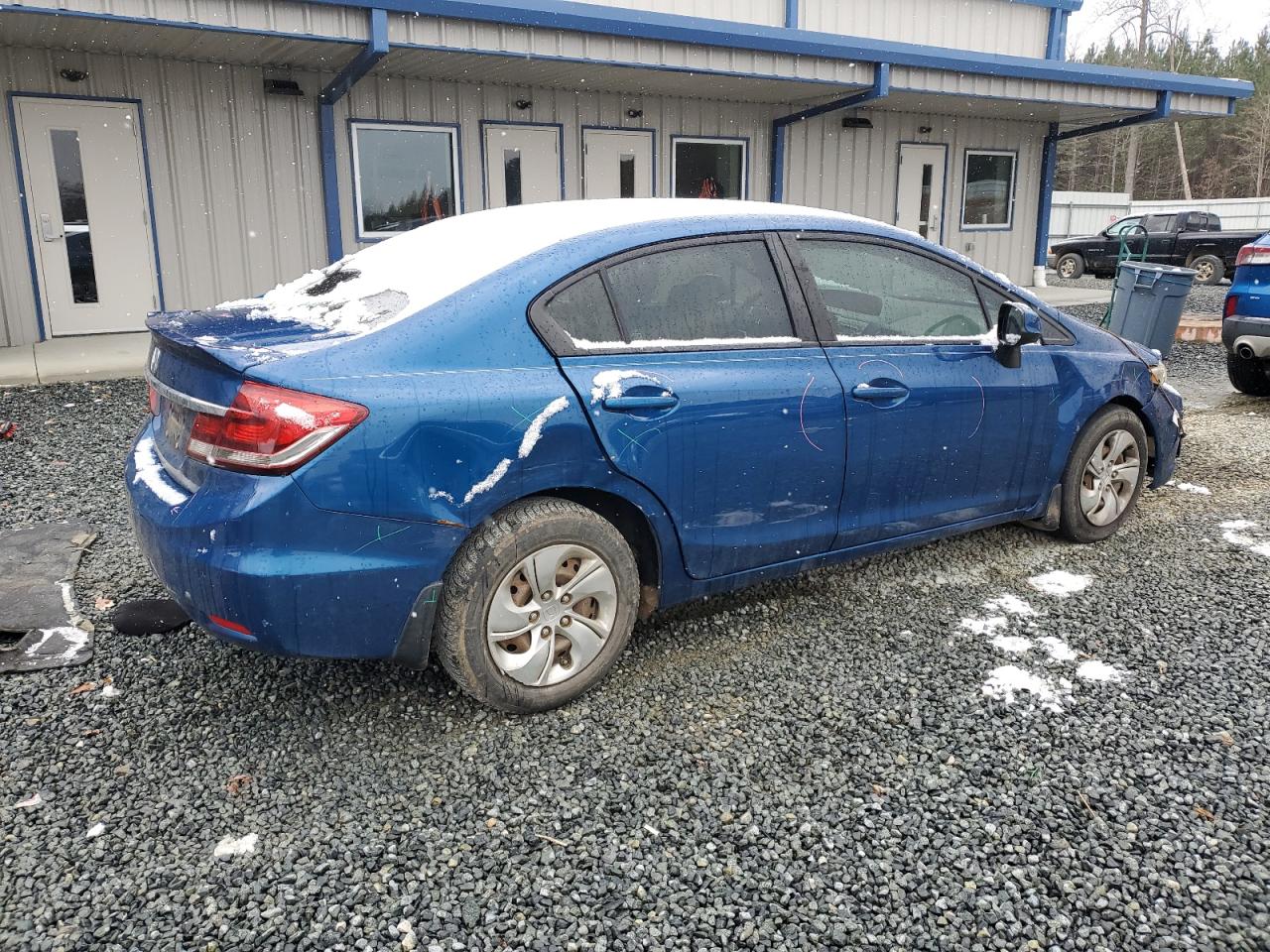 2013 Honda Civic VIN 2HGFB2F51DH566514 Copart auction photo, front end damage thumbnail 3