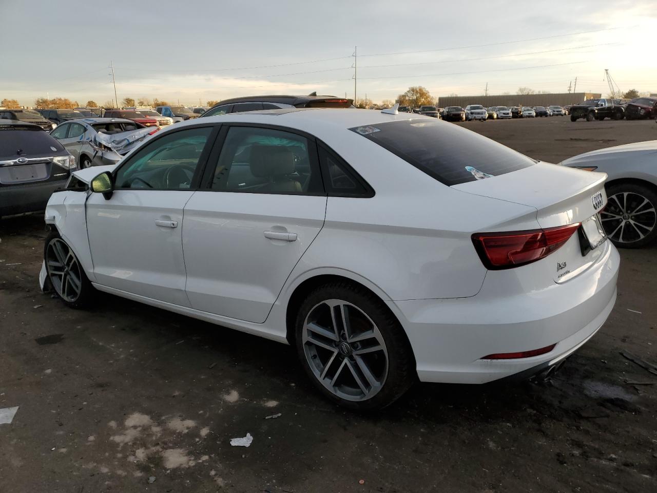 2018 Audi A3 VIN WAUAUGFF6J1072522 Copart auction photo, front end damage thumbnail 2