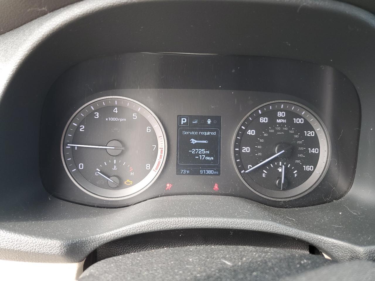 2017 Hyundai Tucson VIN KM8J3CA27HU303712 Copart auction photo, front end damage thumbnail 9