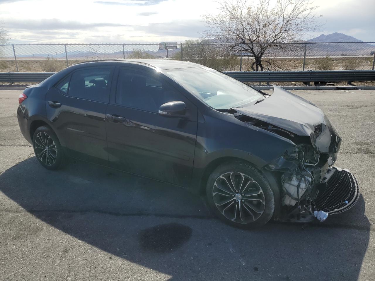 2014 Toyota Corolla VIN 2T1BURHE4EC224502 Copart auction photo, front end / side damage thumbnail 4