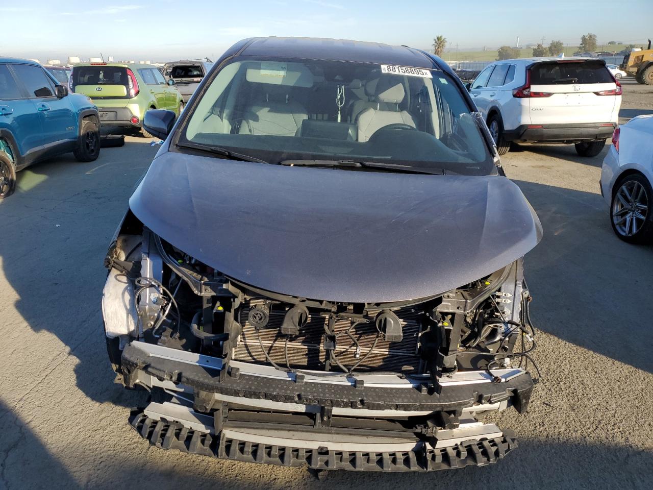 2022 Toyota Sienna VIN 5TDKRKECXNS118560 Copart auction photo, all over / undercarriage damage thumbnail 5