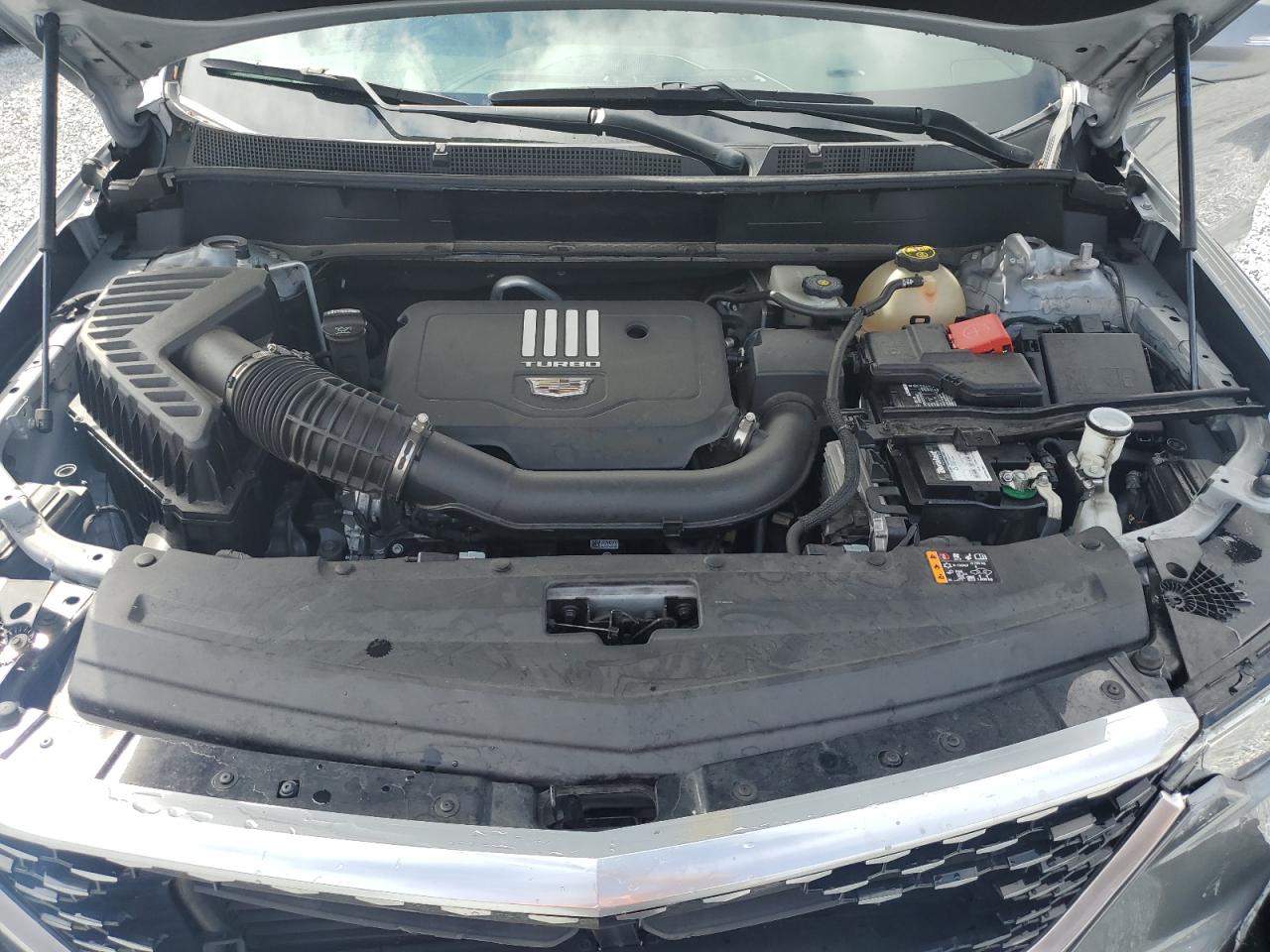 2021 Cadillac XT6 VIN 1GYKPAR43MZ218946 Copart auction photo, front end / side damage thumbnail 13