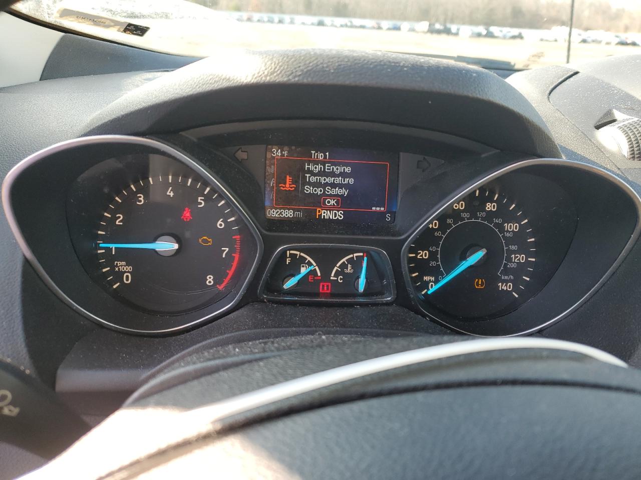 2017 Ford Escape VIN 1FMCU9GD9HUC36676 Copart auction photo, front end damage thumbnail 9