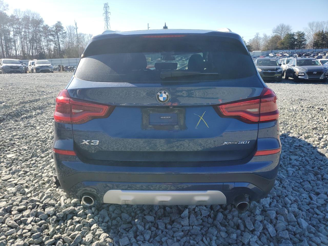 2020 BMW X3 VIN 5UXTY5C0XLLT35279 Copart auction photo, all over damage thumbnail 6