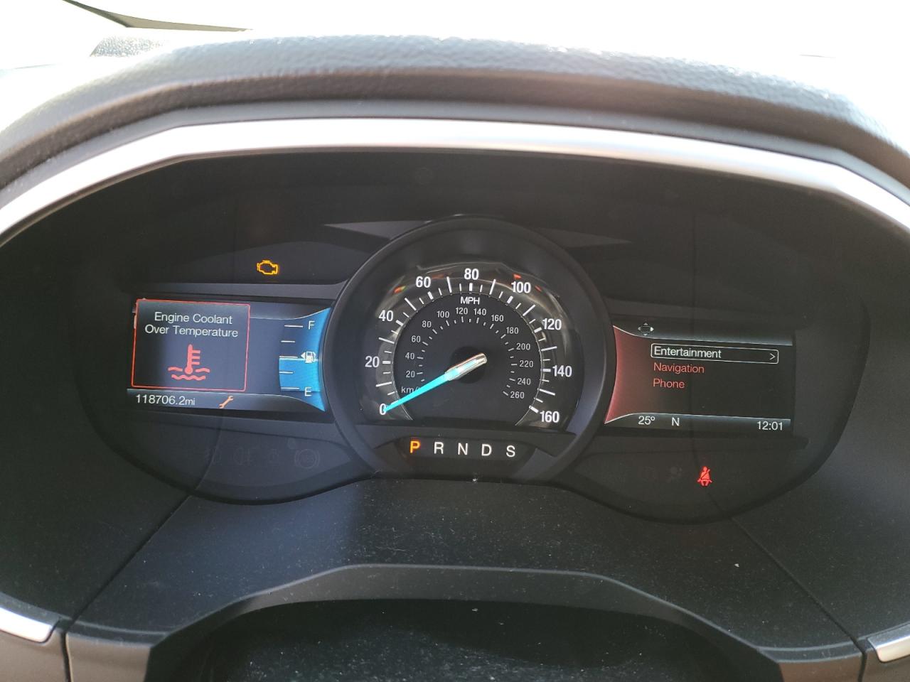 2018 Ford Edge VIN 2FMPK4K93JBB24352 Copart auction photo, front end damage thumbnail 9