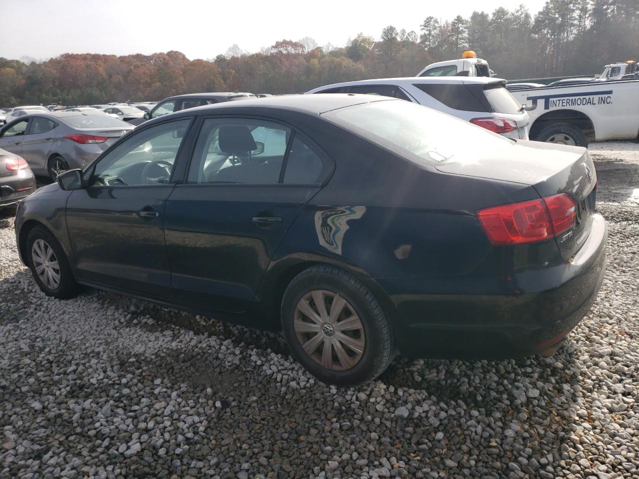 2014 Volkswagen Jetta VIN 3VW2K7AJ3EM323401 Copart auction photo, normal wear damage thumbnail 2