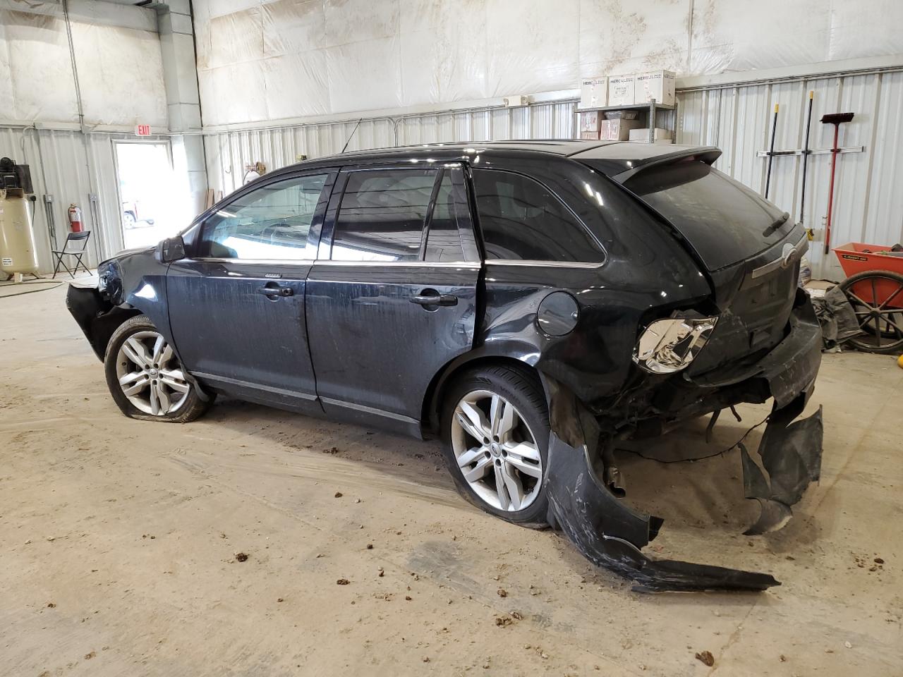 2013 Ford Edge VIN 2FMDK3KC6DBB05257 Copart auction photo, front end / rear end damage thumbnail 2
