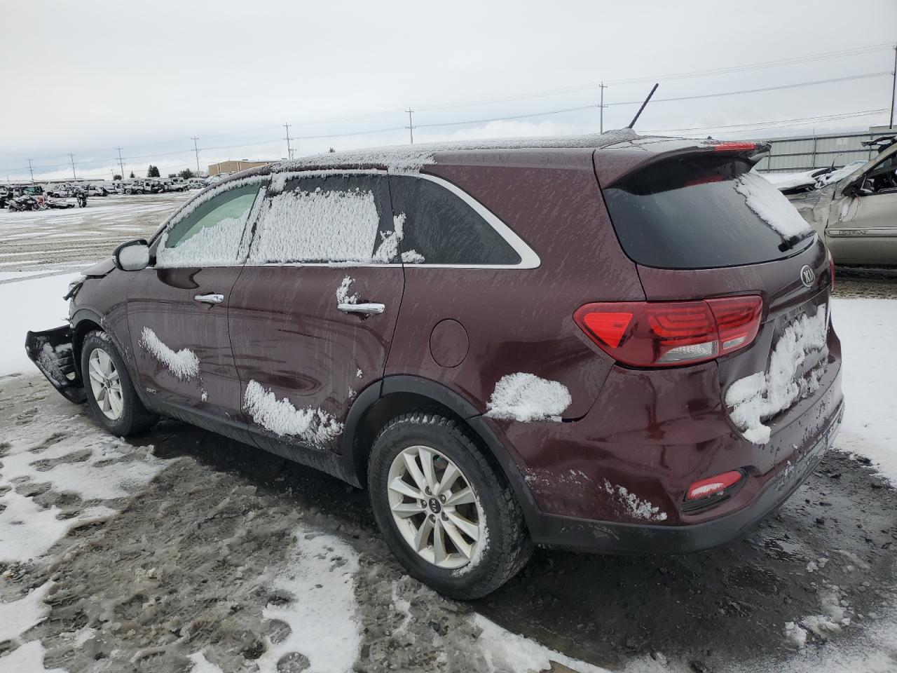 2019 KIA Sorento VIN 5XYPGDA59KG477356 Copart auction photo, front end damage thumbnail 2