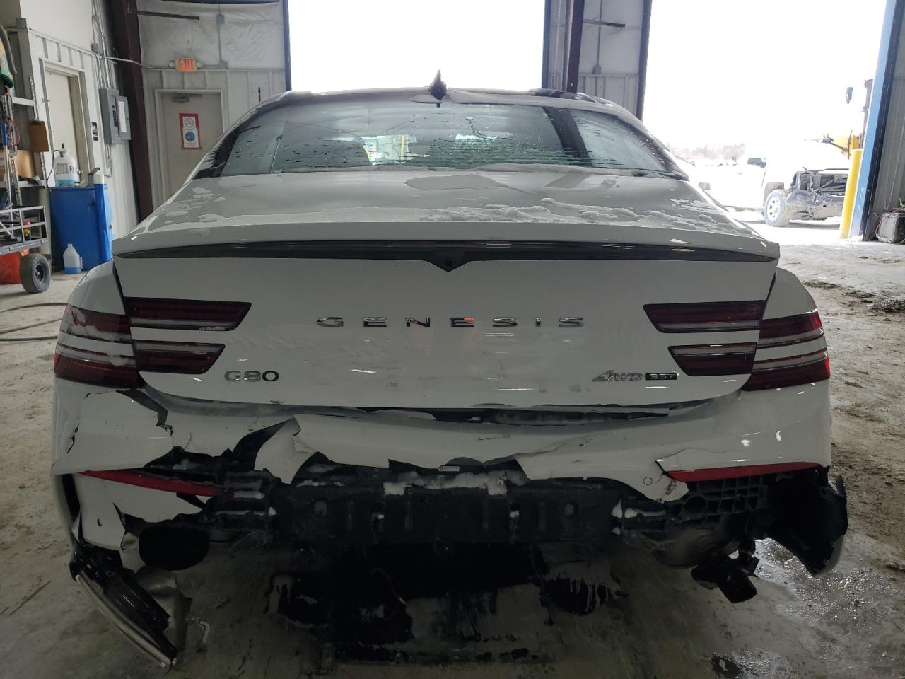 2024 Genesis G80 VIN KMTGB4SD9RU205369 Copart auction photo, rear end damage thumbnail 6