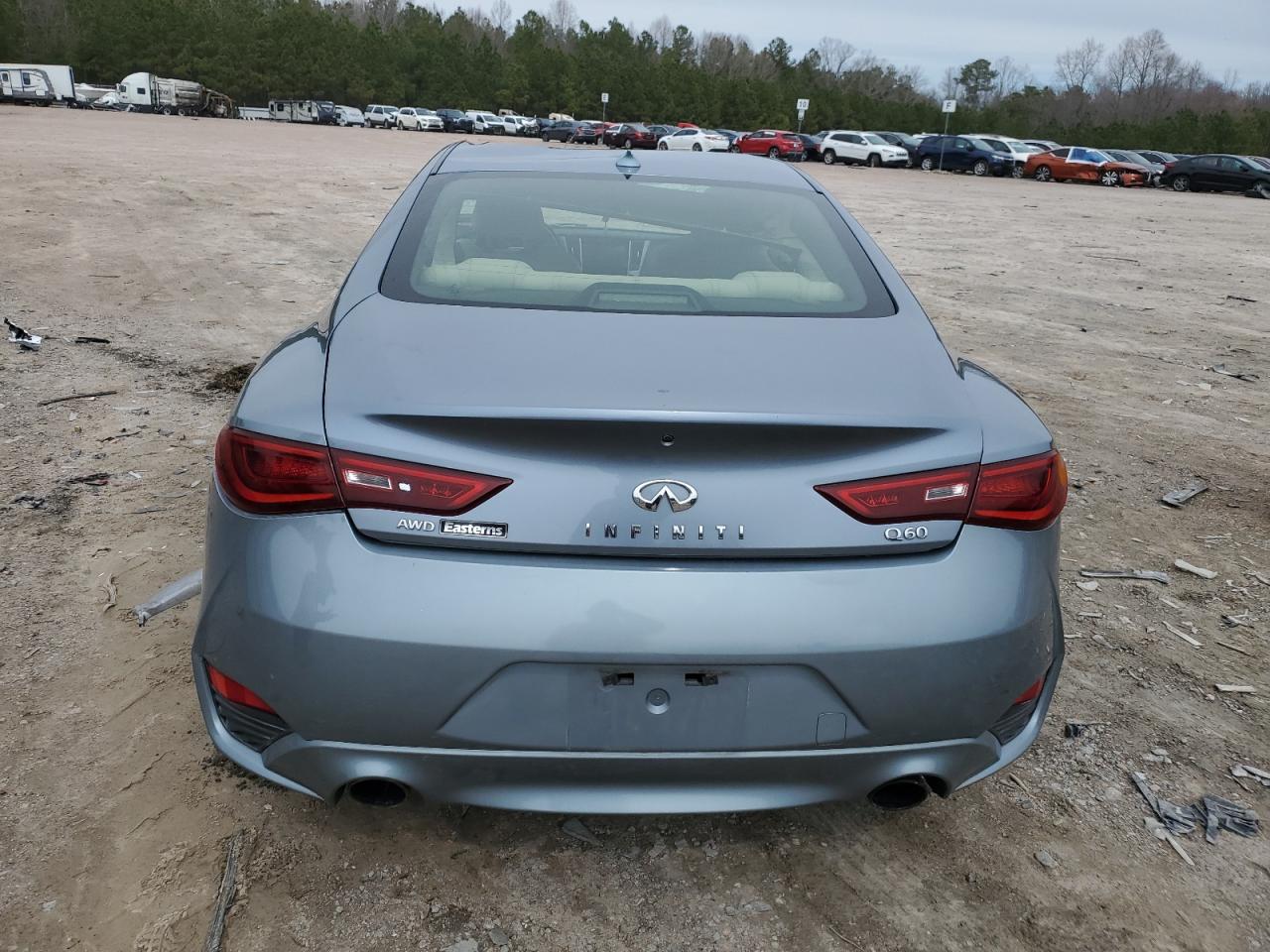 2017 Infiniti Q60 VIN JN1EV7EL6HM553911 Copart auction photo, side / front end damage thumbnail 6