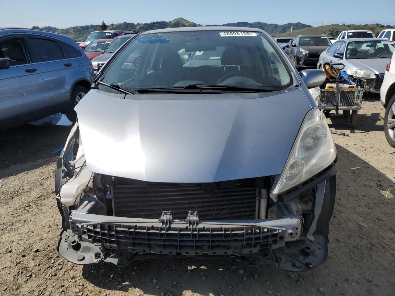 2010 Honda Fit VIN JHMGE8H41AC024442 Copart auction photo, front end / side damage thumbnail 5