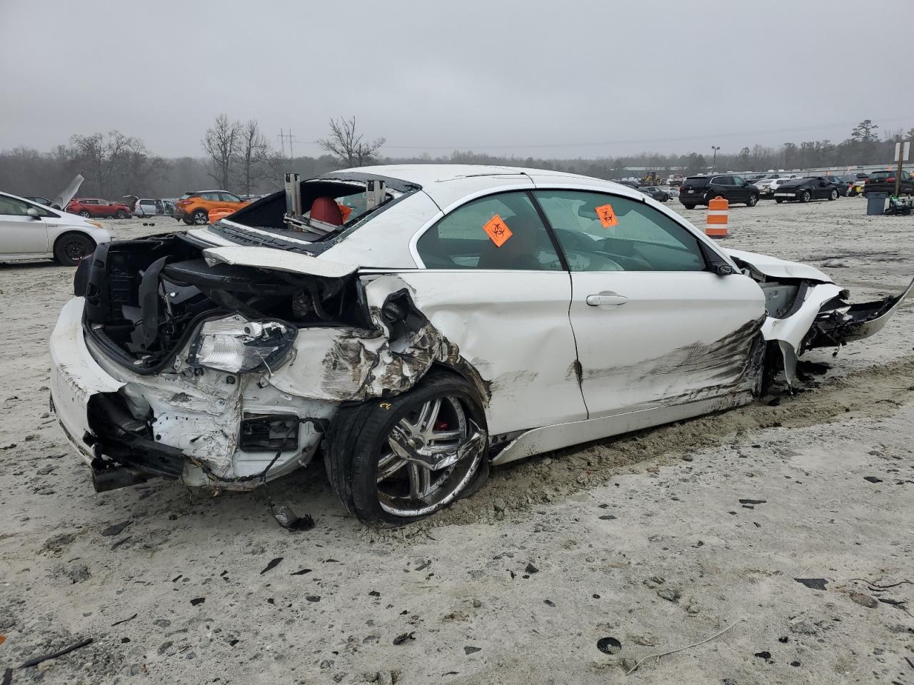 2015 BMW 4er VIN WBA3T3C52F5A40489 Copart auction photo, all over damage thumbnail 3